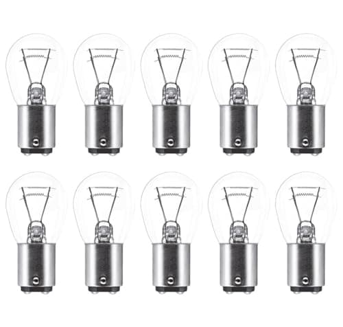 Image of 10 x Netagon 380 12V P21/5W Car & Van Stop Brake Tail Fog Reverse Light Bayonet Bulbs BAY15D