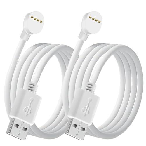 Image of Lonnky Power Cable Compatible with Google Nest Cam Outdoor or Indoor (Battery), 3m/10ft USB Charger Cord – White