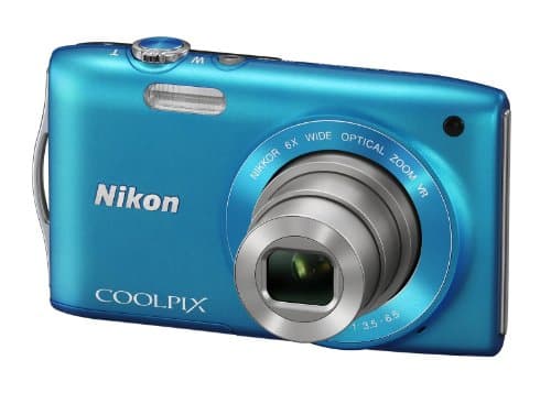 Image of Nikon Coolpix S3300 Digital Camera - Blue (16MP, 6x Optical Zoom) 2.7 inch LCD