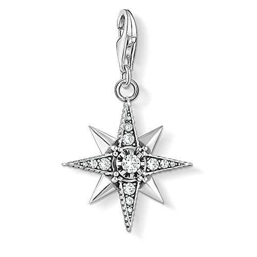 Image of Thomas Sabo Women Charm Pendant Royalty Star 925 Sterling Silver 1756-643-14