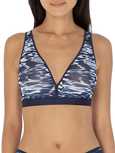 Image of Smart & Sexy Women's Sheer Mesh Plunge Bralette, Fluid Fantasy, M