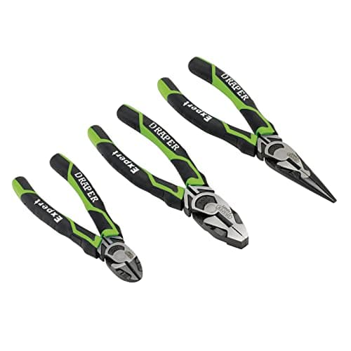 Image of Draper 28035 High Leverage Plier Set, Green (3 Piece)
