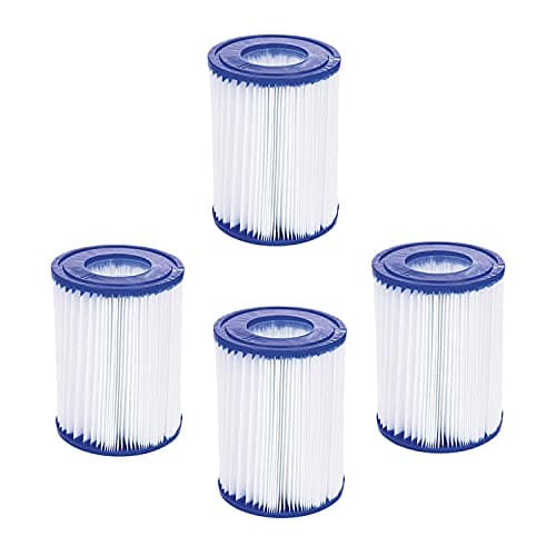 Image of WuYan 4 Pack Swimming Pool Filter Compatible with Best-way Cartridge II, Replacement Hot Tubs Filter Compatible with Lay Z Spa Filter Pump