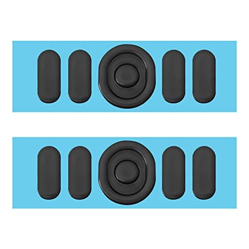 Image of Logitech G304/G305 Gaming Mouse Skates - 2 Sets, Rounded Curved Edges, 0.7mm Thickness, Black