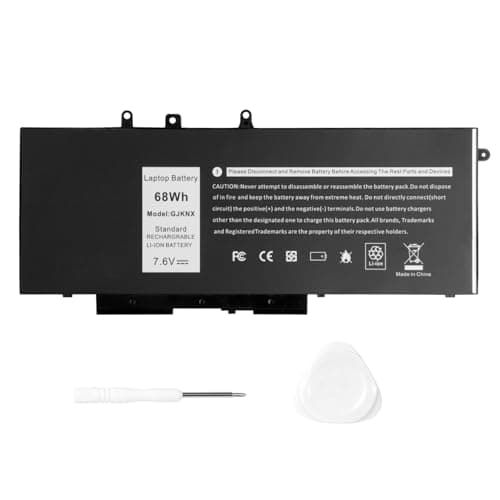 Image of ASUNCELL 7.6V/68Wh GJKNX Laptop Battery for Dell Latitude 5480 5580 5280 5288 5488 5490 5490-TD70X5491 5495 5580 5590 E5280 E5288 E5480 E5580, Dell Precision 3520 3530 Series
