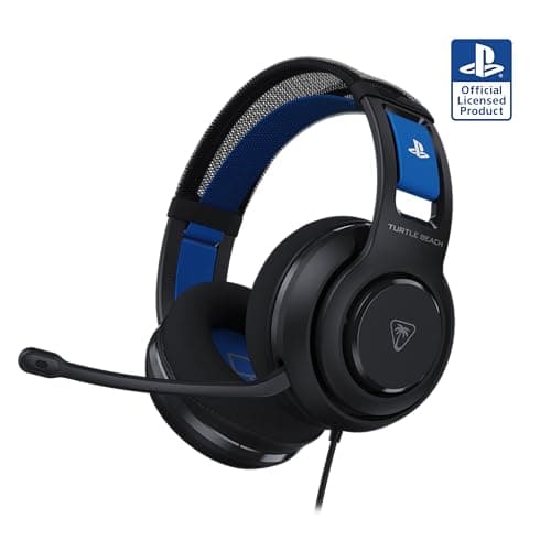 Image of Turtle Beach Atlas 200 Black Wired Gaming Headset for PS5 and PS4 - officially licensed for PlayStation