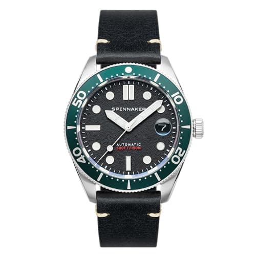 Image of Spinnaker Mens 40mm Croft Mid Size Automatic Nomad Watch with Genuine Leather Srap SP-5100-02