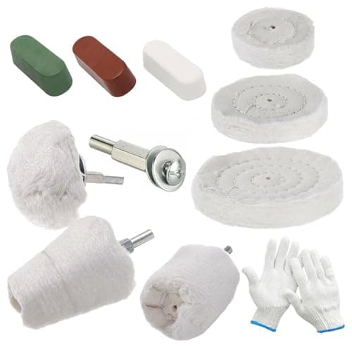 Image of 11PCS Polishing Buffing Wheel Polishing Kit,Wheel Shaped Polishing Tool for Metal Aluminum,Stainless Steel,Chrome,Jewelry,Wood,Plastic,Ceramic,Glass,etc