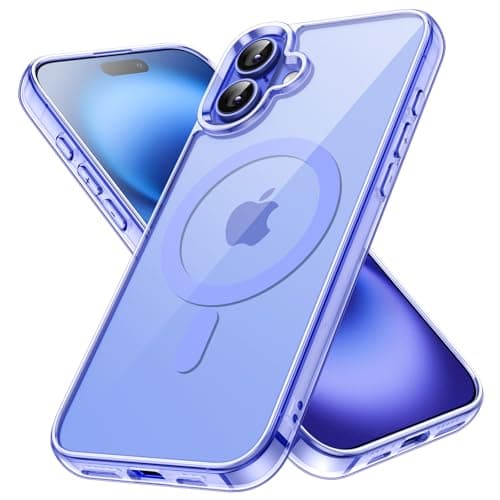 Image of JETech Magnetic Case for iPhone 16 6.1-Inch Compatible with MagSafe, Shockproof Phone Bumper Cover, Anti-Scratch Clear Back (Ultramarine)