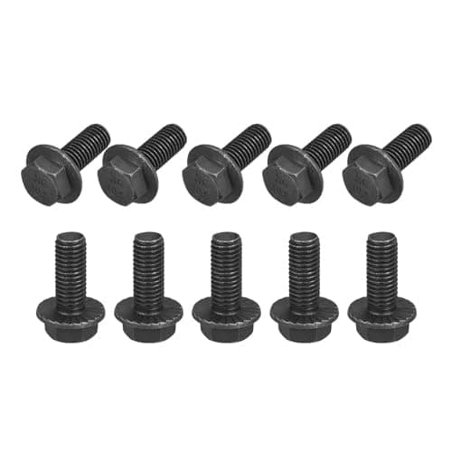 Image of TA-VIGOR M10-1.5 x 25mm Hex Head Serrated Flange Bolts, 10.9 Grade Carbon Steel Flanged Hex Bolts, Heavy Duty Screws for Construction and Machinery, 10Pcs