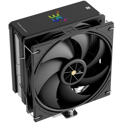 Image of Thermalright Assassin X 120R Digital Black CPU Air Cooler, 2000RPM Speed,4 Heatpipes, 12cm Quiet PWM Fan CPU Cooler, Digital Screen Top Cover,for AM4/AM5,Intel LGA1700/1851/1150/1151/1200, PC Cooling