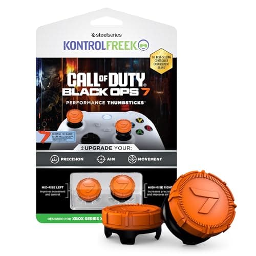 Image of KontrolFreek Call of Duty: Black Ops 7 Performance Thumbsticks | Xbox One & Xbox Series X Controller | Orange and Black