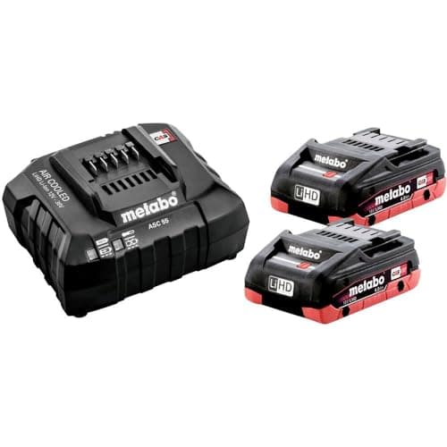 Image of Metabo 2 x LiHD Battery 4.0Ah SE 685191000 with Battery and LiHD Charger 18V 4Ah