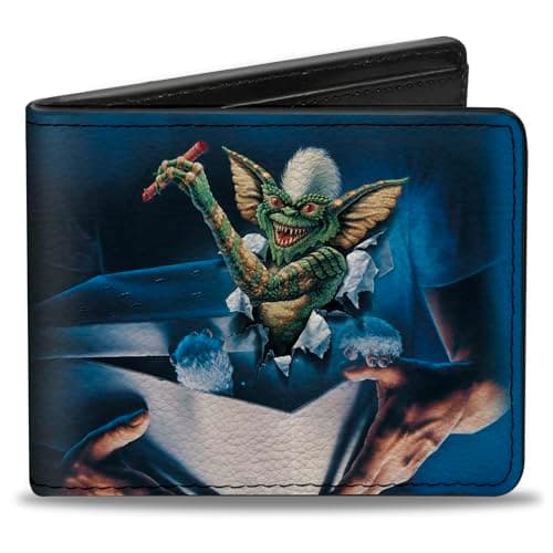 Image of Buckle-Down Men's Standard Bifold Wallet Gremlins, 4.0" x 3.5"