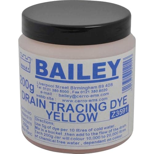 Image of Bailey 3591 Drain Tracing Dye - Yellow