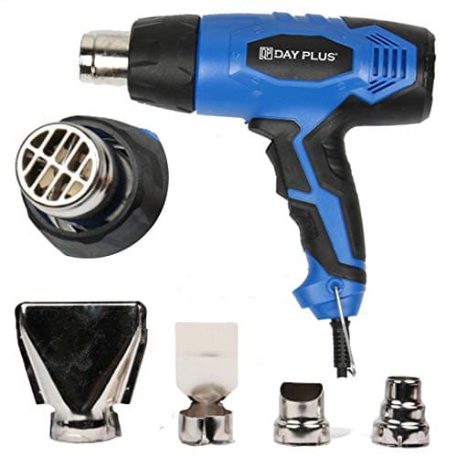 Image of Hot Air Gun Industrial Grade 2000W Electric Heater Heat Gun 240V Temperature Adjustable Power Tools with 4 Nozzle, Professional Handheld DIY Crafting, Shrinking and Stripping Paint, Desoldering