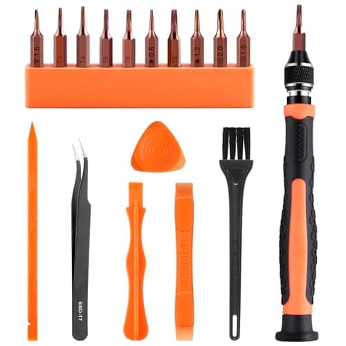 Image of ASTARON 17 in 1 Screwdriver Set for MacBook, Repair Tool Kit with T3 T4 T5 T6 T8 P2 P5 PH000 Ph00 Y00 Magnetic Torx Bit & Opening Tool for Laptop, MacBook Air and Pro, Xbox, PS4