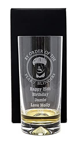 Image of Regalo Personalised Dimple Highball - Peaky Blinders Design (Cardboard Gift Box)