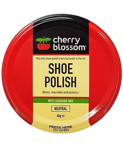Image of DTD QUALITY MATTERS Cherry Blossom Shoe Polish Shines, Nourishes & Protects With Carnauba Wax Available In All Styles Preventing Footwear From Cracking Available In All Traditional Colours (NEUTRAL)