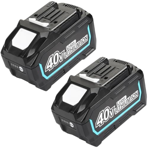 Image of Battery Replacement Compatible with Makita 40V Battery BL4025 BL4040 BL4020 BL4050 BL4060 BL4080F Max XGT, Compatible with Original Makita 40V Chargers and Cordless Power Tools (6000 mAh, 2 Pack)
