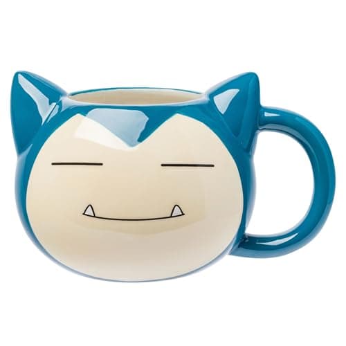 Image of Silver Buffalo Pokemon Snorlax Face Ceramic 3D Sculpted Mug, 20 Ounces