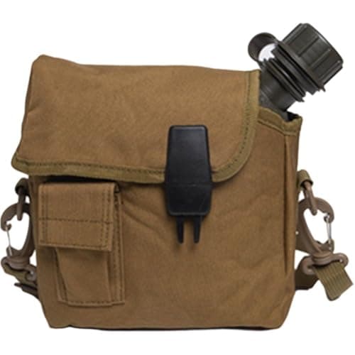 Image of Vobumix Army Water Bottle with Waist Bag Outdoor Water Canteen Portable Water Bottle for Gym Camping Survival Hiking Backpacking
