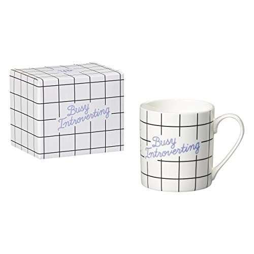 Image of Yes Studio Mug 'Busy Introverting' | Bone China | Multi Coloured