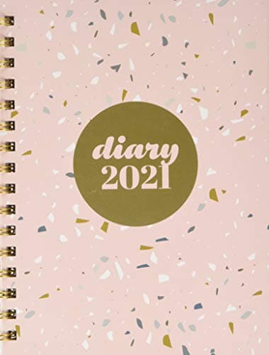 Image of Collins Scandi A5 Week to View 2021 Diary - Terrazzo Pink