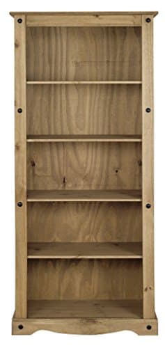 Image of Mercers Furniture Corona Tall Large 5 tier Bookcase