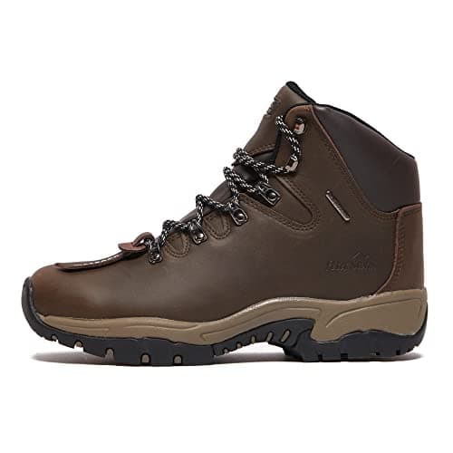 Image of Peter Storm Kids’ Snowdon II Walking Boots with High Traction Rubber Sole & Cushioned Footbed, Durable Leather Upper (Brown, UK Footwear Size System, Big Kid, Numeric, Medium, 3)
