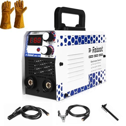 Image of Reboot Arc Welder, 240V 2-in-1 Lift TIG/MMA Welder, 160A Stick Welder Machine IGBT Inverter LCD Display Hot Start Anti-Stick with Electrode Holder, Work Clamp, Free Welding Gloves