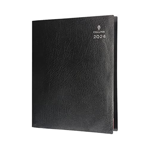 Image of Collins Debden Collins Leadership 2024 Diary A4 Day to a Page Business Planner (4 Persons Appointments) - Business Planner and Organiser 2024 Diary - Daily - Graphite - CP6742.99-24