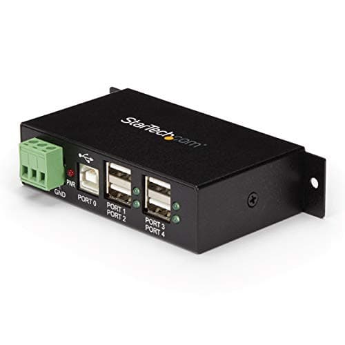 Image of StarTech.com 4-Port Industrial USB 2.0 Hub with ESD Protection - Mountable - Multiport Hub (ST4200USBM)