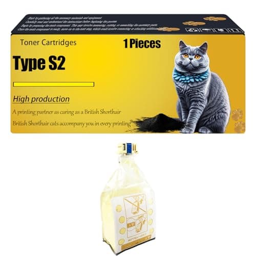 Image of WZLAD Type S2 Compatible for Ricoh Toner Cartridges 888372 888375 888387 888374 888386 888373 888385 DT60YLW Aficio 3260C 3260CMF 5560C Printers, High Yield Alternatives Reliable Printing (Yellow)
