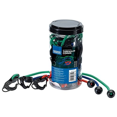 Image of Draper 93670 Tarpaulin Bungee Cord Set (12 piece)