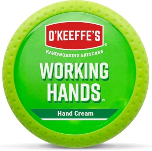 Image of O’Keeffe’s Working Hands, 96g Jar - Hand Cream for Extremely Dry, Cracked Hands | Instantly Boosts Moisture Levels, Creates a Protective Layer & Prevents Moisture Loss