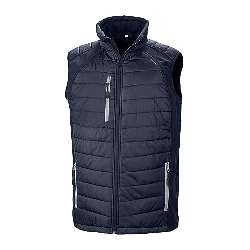 Image of Result Unisex Adult Compass Softshell Gilet (XL) (Navy/Grey)