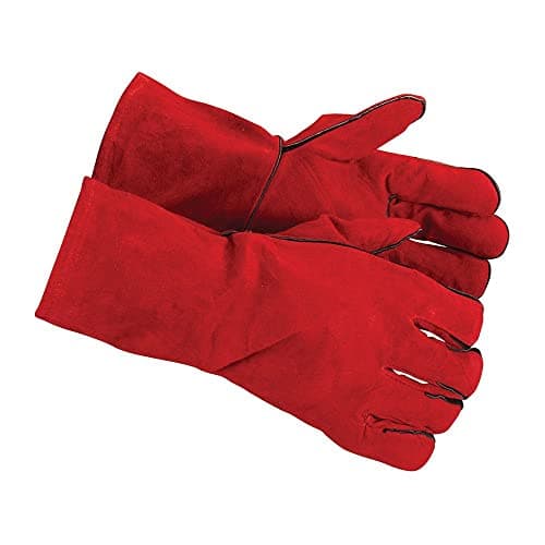 Image of Silverline 282389 Welders Gauntlets,Red,330 mm
