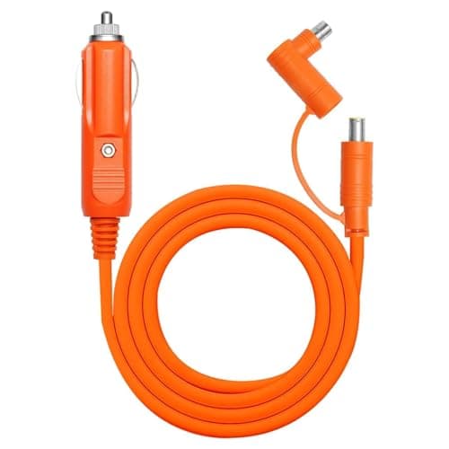 Image of 12V-24V Car Charger DC7909/DC8020 Cigarette Lighter Charging Cable for Jackery Explorer 1000 V2/500/300/240 BLUETTI EB3A/EB70/EB70S Goal Zero Yeti Anker Portable Power Station 14AWG DC 8mm (2M/6.6FT)