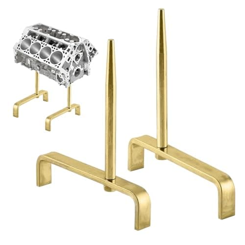 Image of Cylinder Head Stand Holder Tool - 2pcs Engine Stand for Heads Mount, Alloy Steel Engines Support Kit | Stable Mounting Device for Valve Work, Automotive Maintenance, Cylinder Head Porting