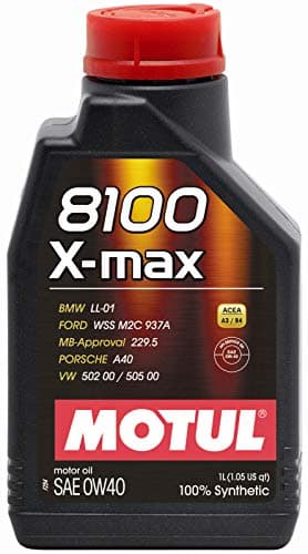Image of Motul 8100 X-max 0W40 Fully Synthetic Engine Motor Oil WSSM2C937A 505 00 LL-01, 1 Litre
