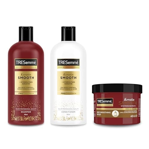 Image of TRESemmé Keratin Smooth Shampoo 680 ml + Conditioner for 72h frizz control, smoothness & shine 680 ml & Deep Smoothing Mask 440 ml 3 piece