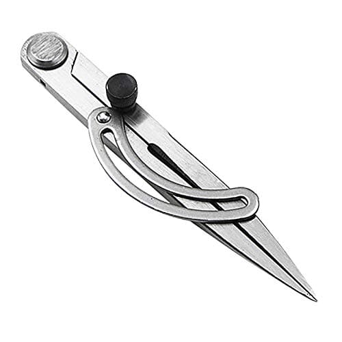 Image of Wing Divider Edge Creaser Adjustable Spacing Compass Locking Wing Divider Craft Making Rotating for Handwork Leather Craftsman 150 mm