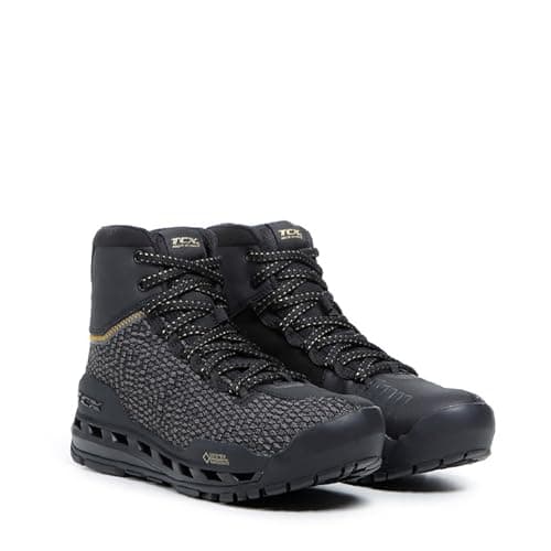 Image of TCX - Climatrek Surround Lady GTX, Women's Waterproof Motorcycle Boot, Versatile with Gore-Tex Surround Technology, Laces Closure, Black/Gold