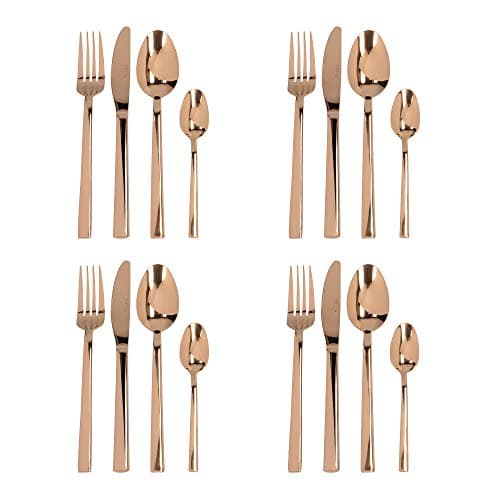 Image of Mikasa Copper 16 Piece Cutlery Set, Boxed