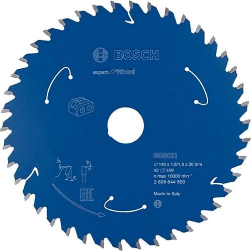 Image of Bosch Professional Circular Saw Blade Expert (for Wood, 140 x 20 x 1.8 mm, 42 teeth; Accessories: Cordless Circular Saw)