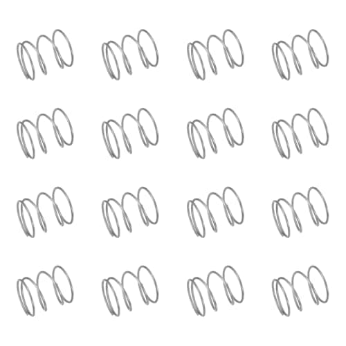 Image of sourcing map 50Pcs 304 Stainless Steel Compression Springs, 0.5mm x 10mm x 10mm Small & Tiny Pen Spring for Home Repair & DIY, Workshop & Industrial Use, (Silver Tone)