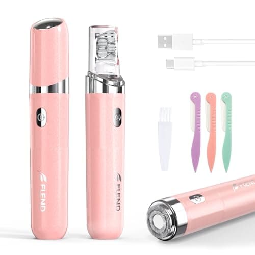 Image of Facial Hair Remover for Women, 2-in-1 Epilator for Women with LED Light USB Rechargeable Portable Electric Epilators Painless Lady Shavers for Face, Lip, Chin, Leg, Arms, Bikini (Pink)