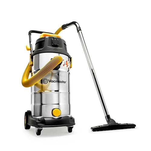 Image of Vacmaster Wet and Dry Vacuum Cleaner 38L. 240V L Class Industrial Dust Extractor. Heavy duty, powerful 1600W Motor, Power Take Off & HEPA 13 Filtration. For Commercial & Professional Use