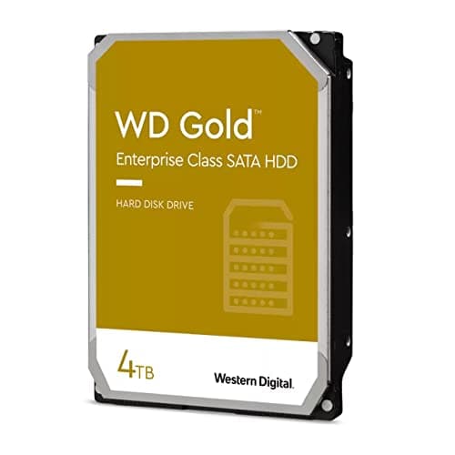 Image of Western Digital HDD Gold 4 TB SATA 256 MB 3.5 Inch